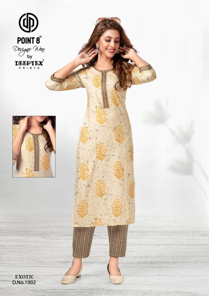 Deeptex Exotic 1 Casual Wear Wholesale Kurti With Pant Collection